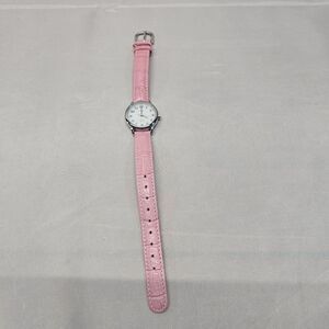 Timex Indiglo women's watch. Classic‎ style face. Pink band Needs Battery